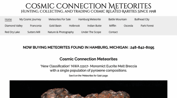 cosmicconnectionmeteorites.com