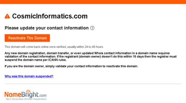 cosmicinformatics.com