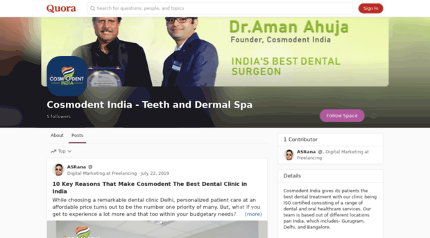 cosmodentindia-dentistry.quora.com