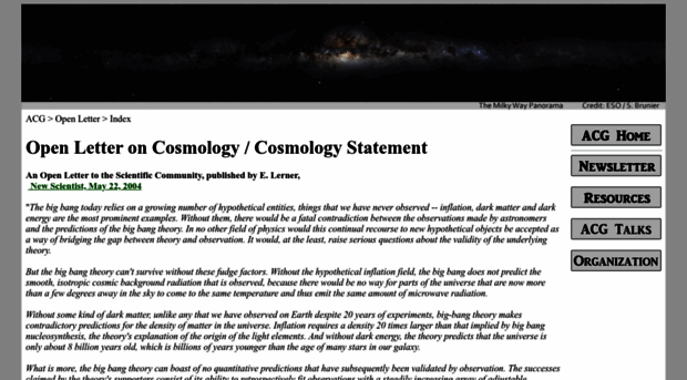 cosmologystatement.org