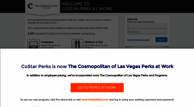 cosmopolitanlasvegas.corporateperks.com