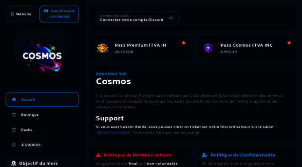 cosmos.tebex.io