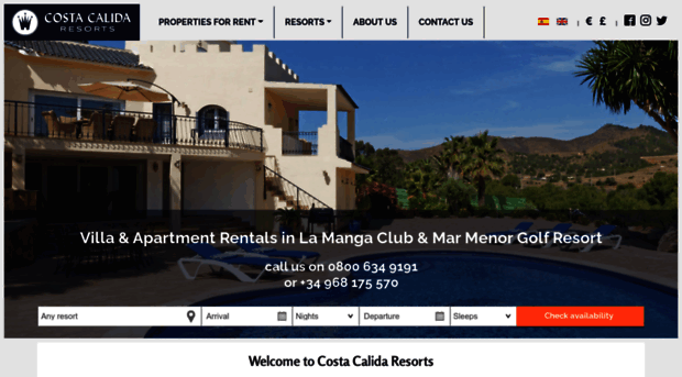 costacalidaresorts.com