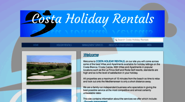 costaholidayrentals.com