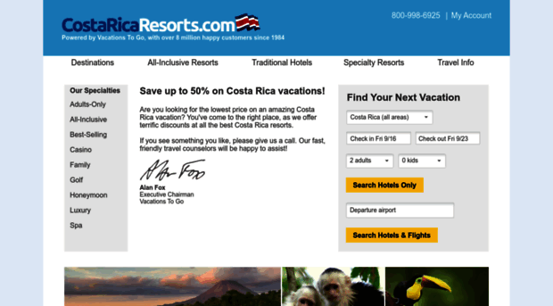 costaricaresorts.com