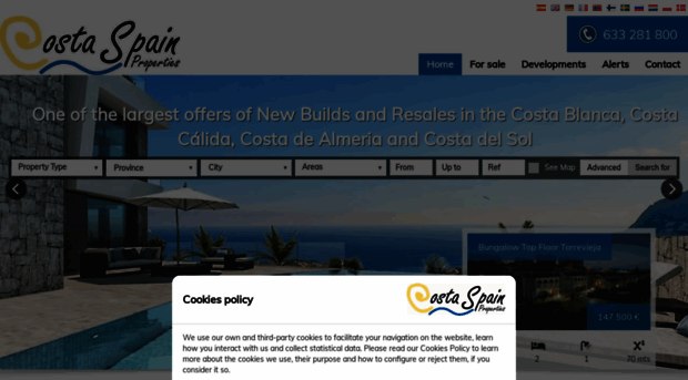 costaspainproperties.com