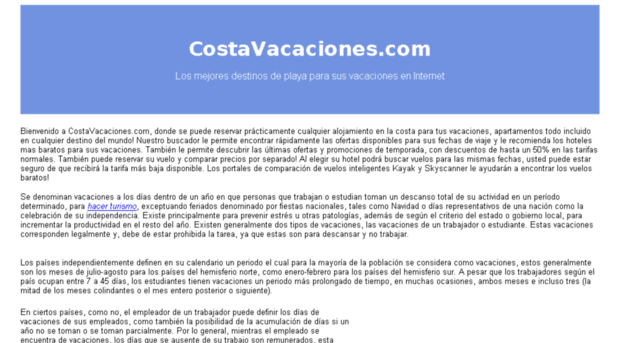 costavacaciones.com