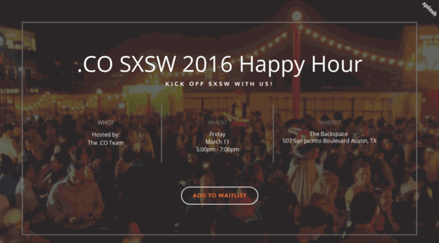 cosxsw2016happyhour.splashthat.com