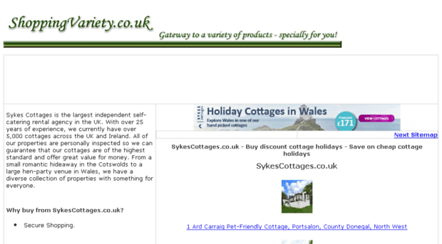 cottage-holidays.shoppingvariety.co.uk