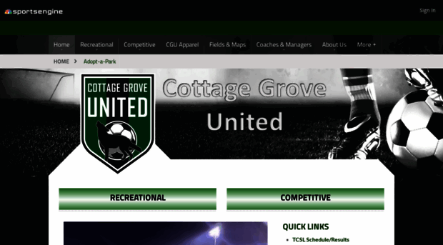 cottagegrovesoccer.sportngin.com