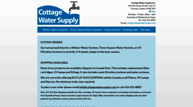 cottagewatersupply.com