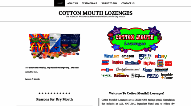 cottonmouthlozenges.com