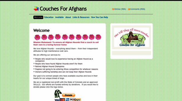 couchesforafghans.com