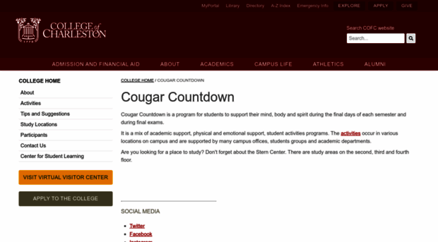 cougarcountdown.cofc.edu