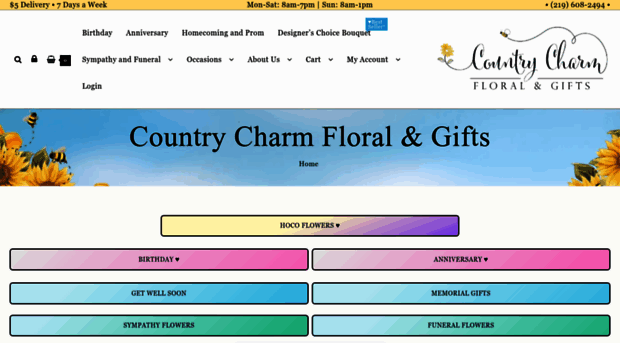 countrycharmfloralandgifts.com