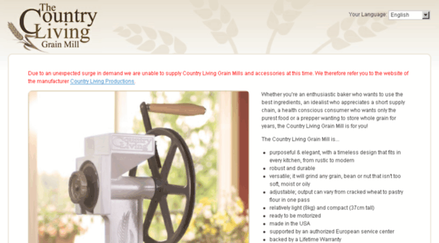 countrylivinggrainmills.eu