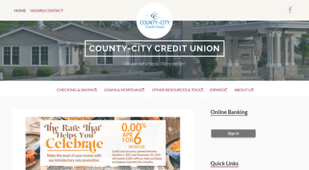 countycitycreditunion.com