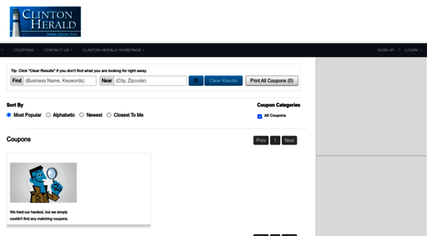 coupons.clintonherald.com