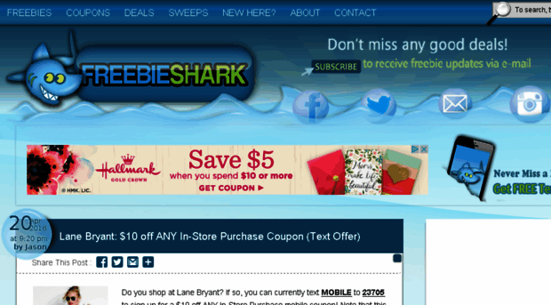 coupons.freebieshark.com