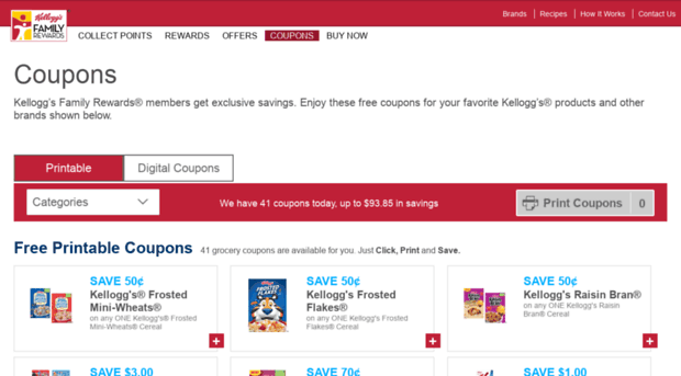 coupons.kelloggsfamilyrewards.com