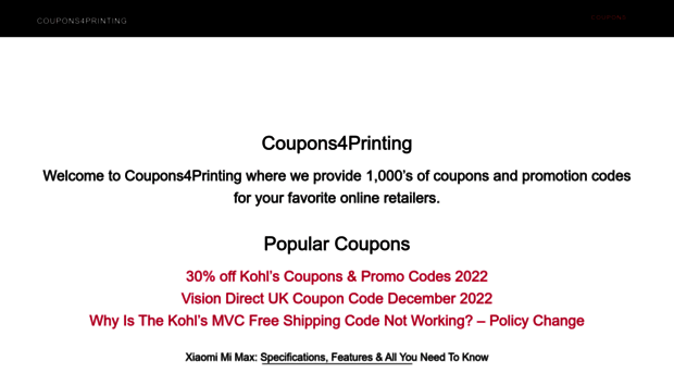 coupons4printing.com