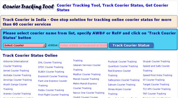 couriertrackingtool.com