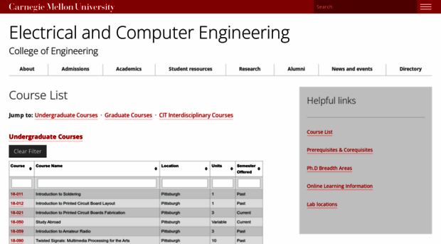 course.ece.cmu.edu