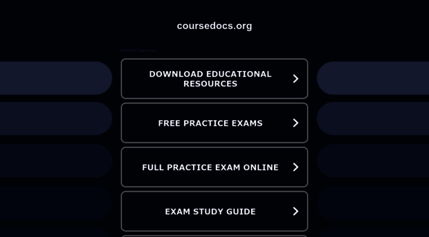 coursedocs.org