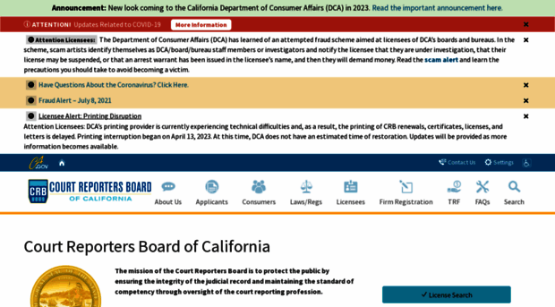 courtreportersboard.ca.gov