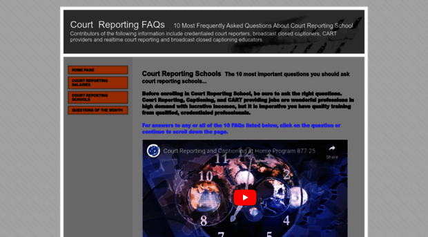 courtreportingfaqs.com