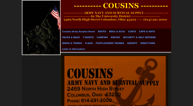 cousinsarmynavy.com