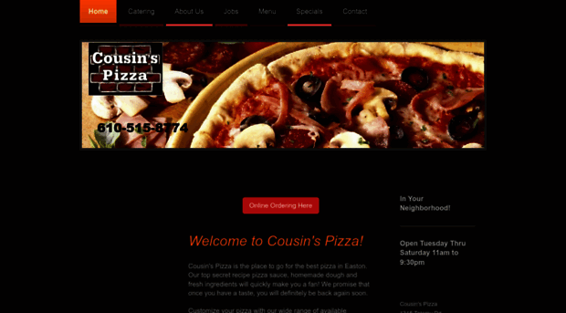 cousinspizzaplace.com