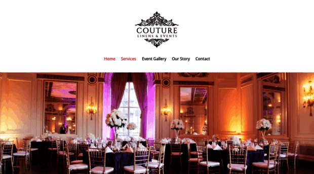 couturelinensandevents.com