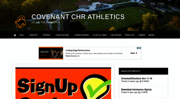 covenantchristianathletics.bigteams.com