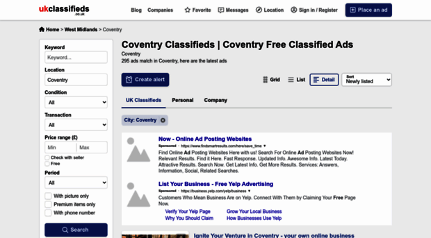 coventry.ukclassifieds.co.uk