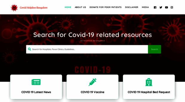 covidhelplinebangalore.com