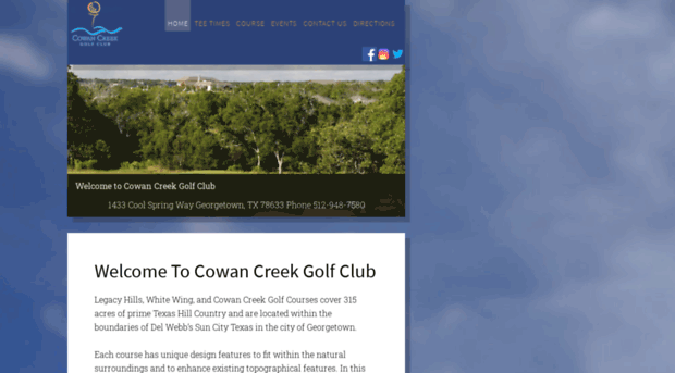 cowancreekgolf.com