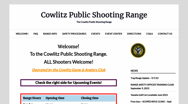 cowlitzshootingrange.com