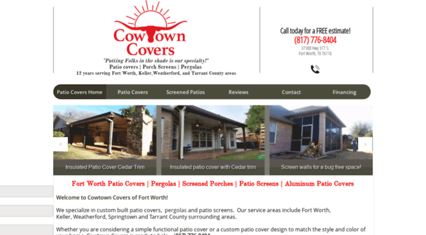 cowtownpatiocovers.com