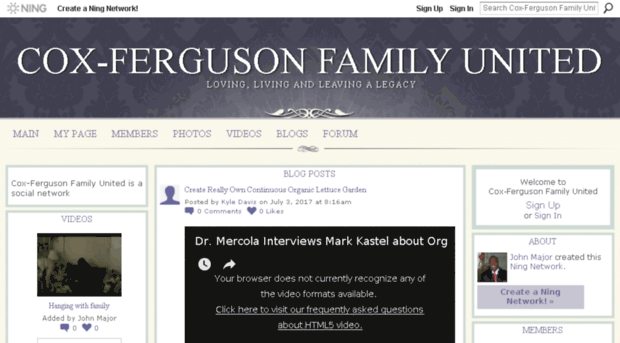 cox-fergusonfamilyunited.ning.com