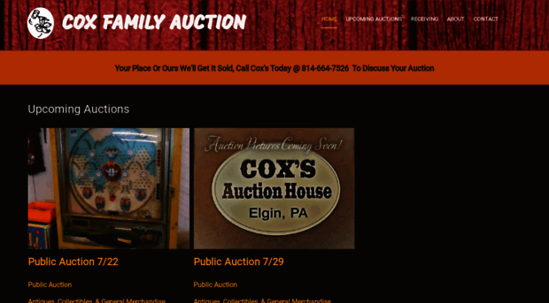 coxfamilyauction.com