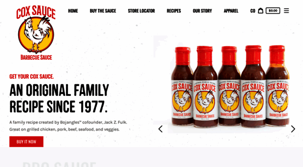 coxsaucebbqsauce.com