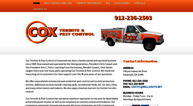 coxtermiteandpestcontrol.com