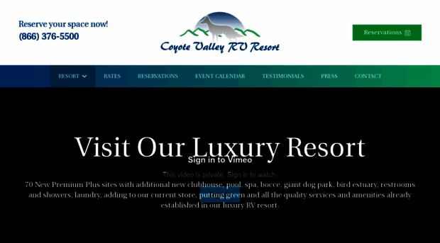 coyotevalleyresort.com