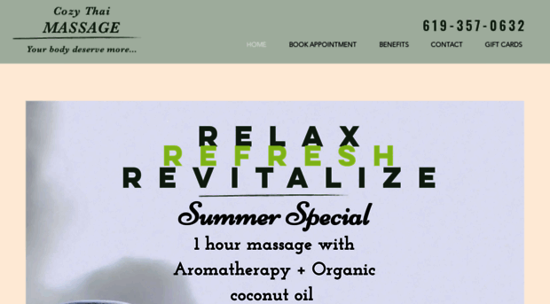 cozythaimassage.com