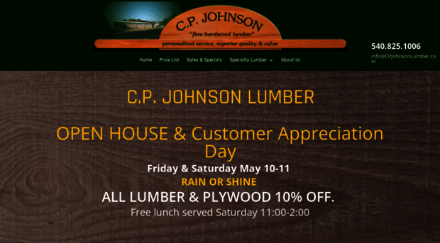 cpjohnsonlumber.com