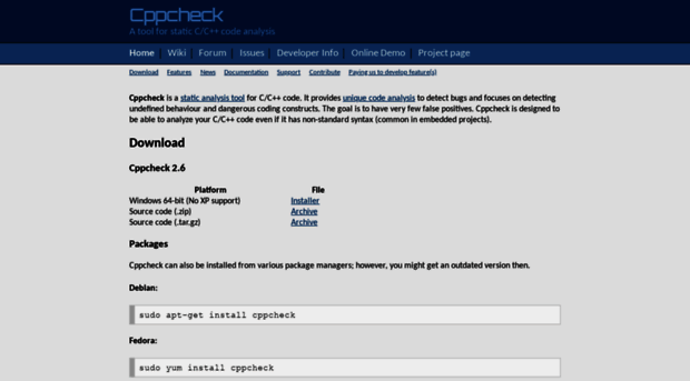 cppcheck.sourceforge.io
