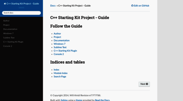 cppstartingkitproject-guide.readthedocs.org