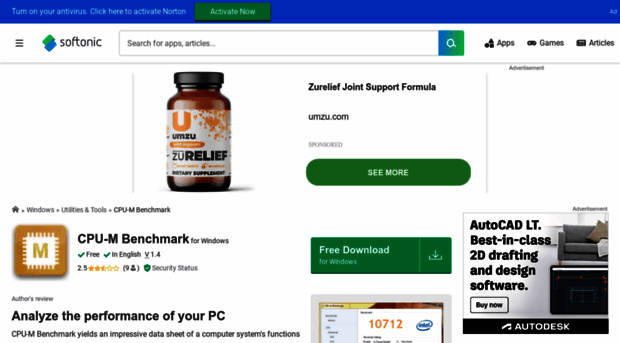 cpu-m-benchmark.en.softonic.com