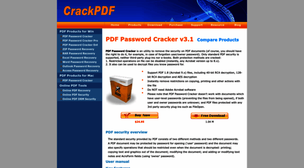 crackpdf.com